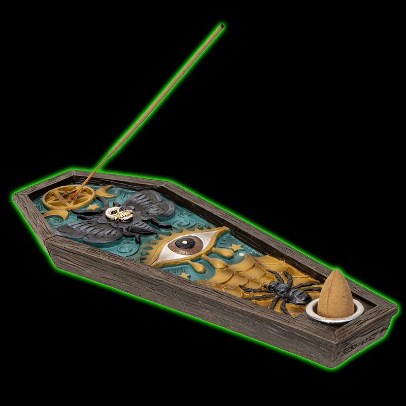 DEATH MOTH COFFIN INCENSE BURNER