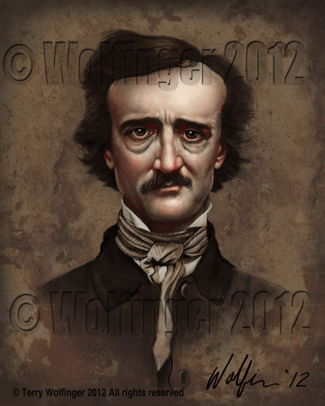 Wolfinger Edgar Allen Poe Art Print