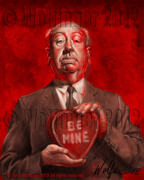 Wolfinger Alfred Hitchcock Art Print