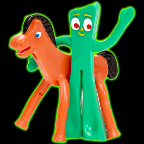 Gumby and Pokey Mini Bendable Pair