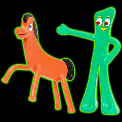 Gumby and Pokey 6in Bendable Pair