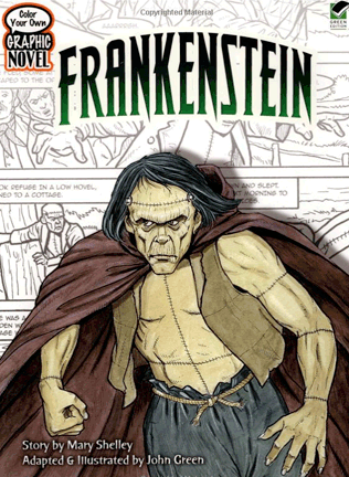 Frankenstein Graphic Novel Coloring Book