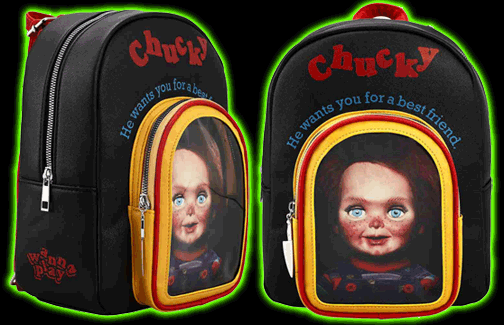 CHUCKY TOY BOX CLEAR POCKET MINI BACKPACK