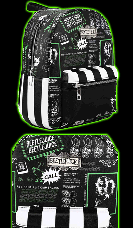 BEETLEJUICE AOP MINI BACKPACK