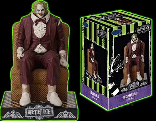 Beetlejuice Shrunken Head Bobblehead