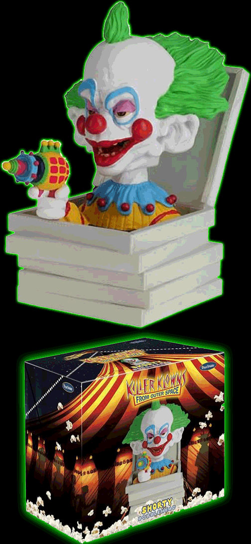 Killer Klowns from Outer Space- Shorty in Pizza Box Collectible Bobblehead Statue