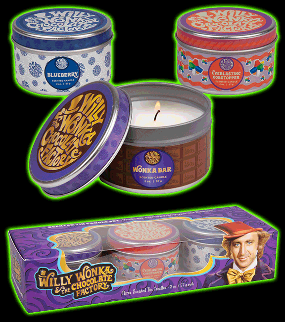 Willy Wonka Tin Candle Set