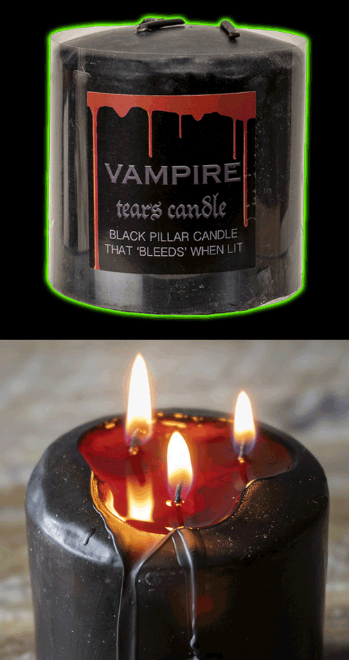 3 INCH VAMPIRE TEARS PILLAR CANDLE