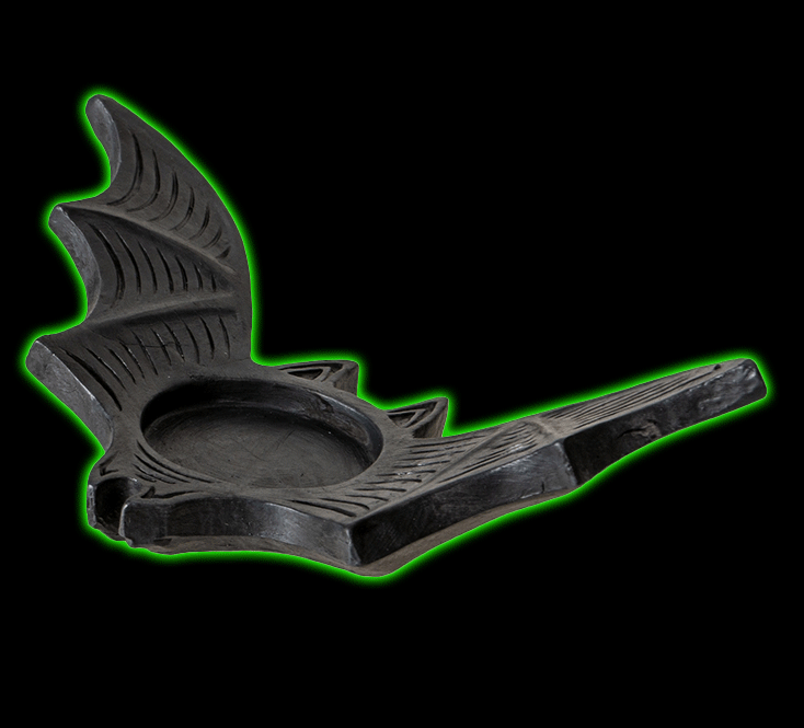 BLACK BAT TEALIGHT CANDLEHOLDER