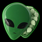 Alien Head Sours Candy