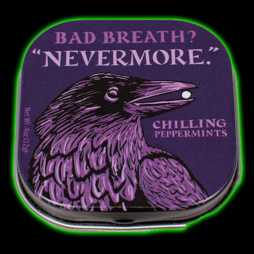 Poes Raven Nevermore mints