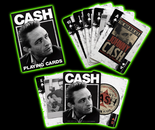 Johnny Cash Playing Cards