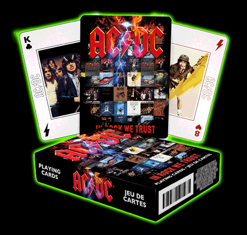 AC/DC- In Rock We Trust Playing Cards