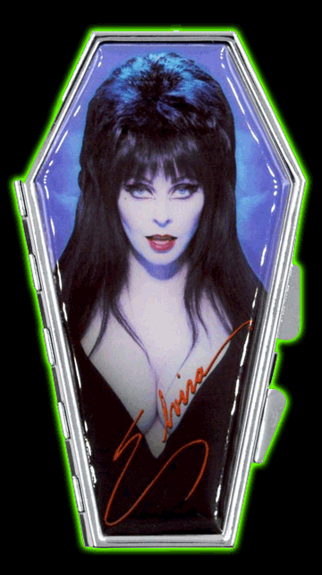 Elvira Portrait Blue Coffin Compact