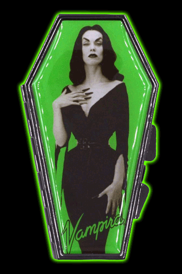 Vampira Portrait Green Coffin Compact