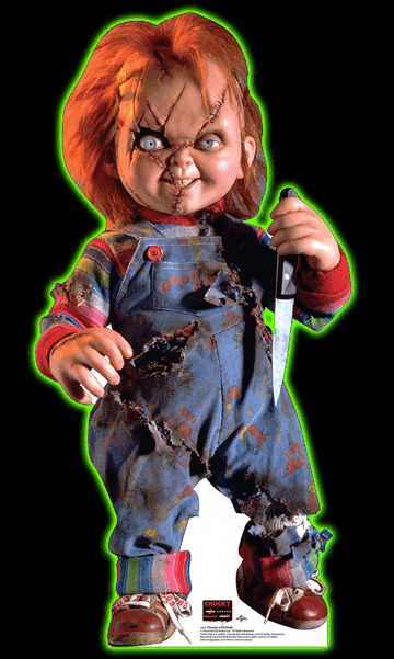 Chucky With Knife Cardboard Cutout Standee