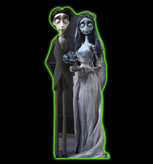 The Corpse Bride and Groom Cardboard Standup