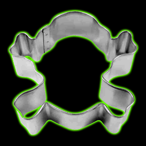 SKULL & CROSSBONES COOKIE CUTTER (3.5″)