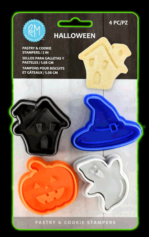 HALLOWEEN PASTRY & COOKIE STAMPERS SET  of 4