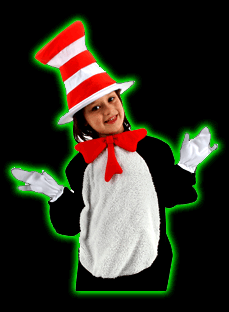 Cat In The Hat Childrens Costume Kit