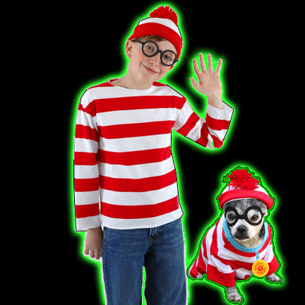 CLEARANCE! Where's Waldo? Kids Costume WAS: $36.99 NOW: $29.99