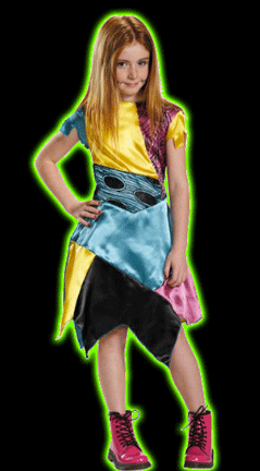 Nightmare Before Christmas: Sally Kids Costume