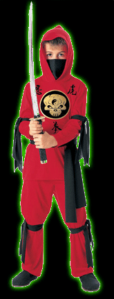 Red Ninja Kids Costume