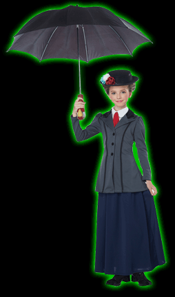 English Nanny Girls Costume