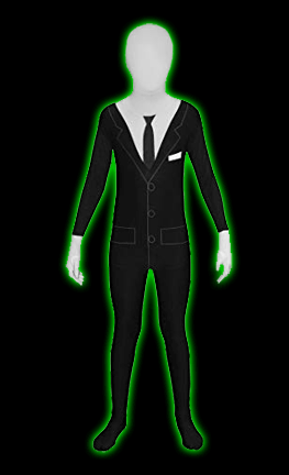 Slenderman Morphsuit Kids Costume