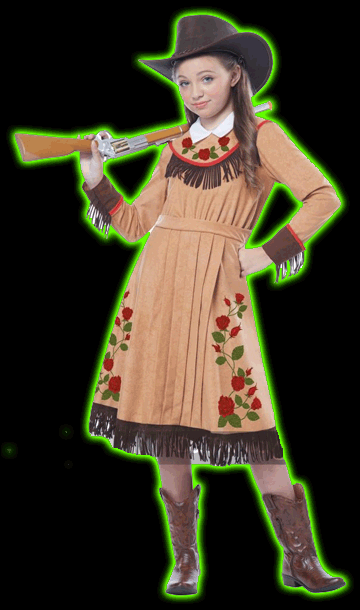 COWGIRL ANNIE OAKLEY  CHILDS COSTUME cc