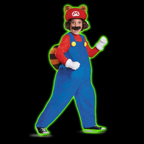 Boys Mario Raccoon Deluxe Costume - Super Mario