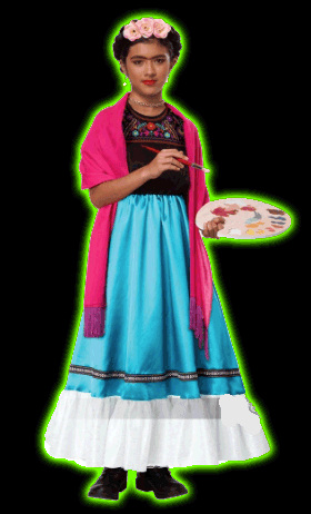 FRIDA KHALO INSPIRED ARTIST  CHILDS COSTUME