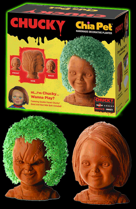 Chucky Chia Pet - Decorative Pottery Planter