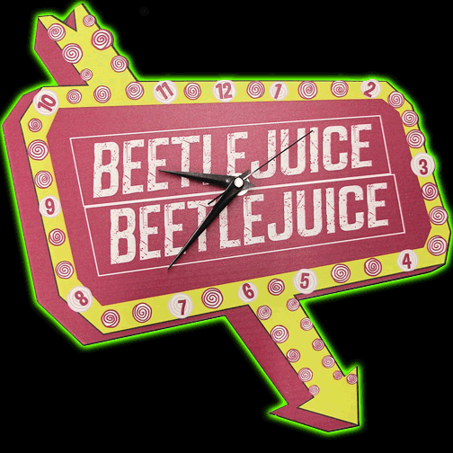 Beetlejuice Wall Clock