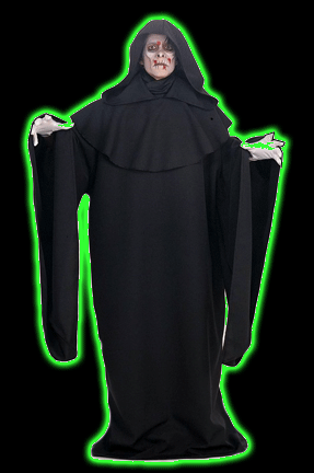 Black Full Cut Horror Robe
