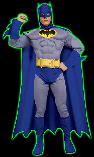 Deluxe Muscle Chest Classic Batman Mens Costume