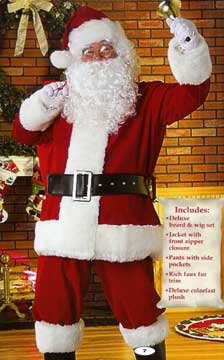 Deluxe Santa Suit - 2XL plus size