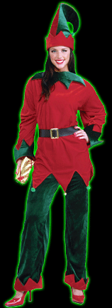 Deluxe Santa's Helper Unisex Elf Costume