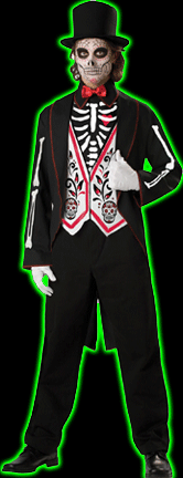 Skeleton Groom Mens Costume