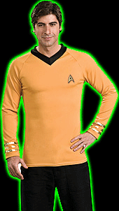 Star Trek (Classic): Adult Capt. Kirk Gold Shirt