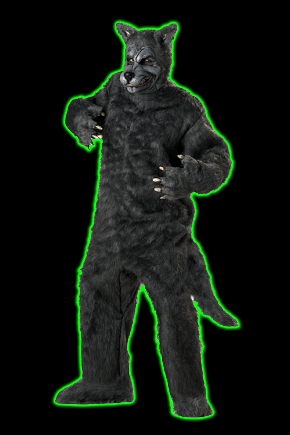 Mens Big Bad Wolf Costume (Gray) CC