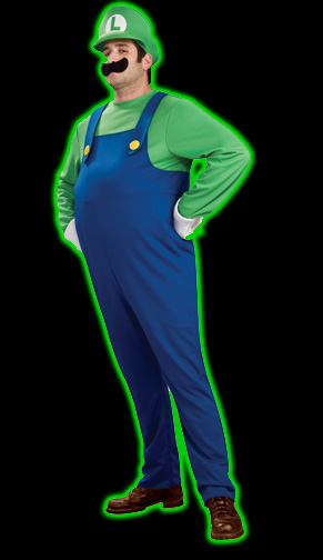 Super Mario Luigi Mens Costume