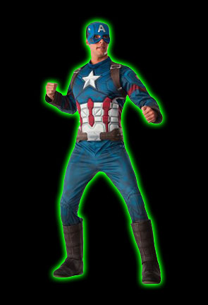 Captain America Deluxe Mens Costume