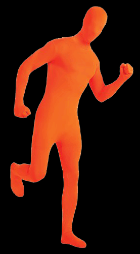 Adult 2nd Skin Body Suit - Orange