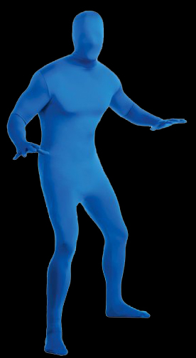 Adult 2nd Skin Body Suit - Blue
