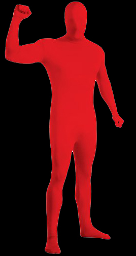 Adult 2nd Skin Body Suit - Red
