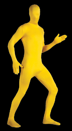 Halloweentown Store: Adult 2nd Skin Body Suit - Yellow