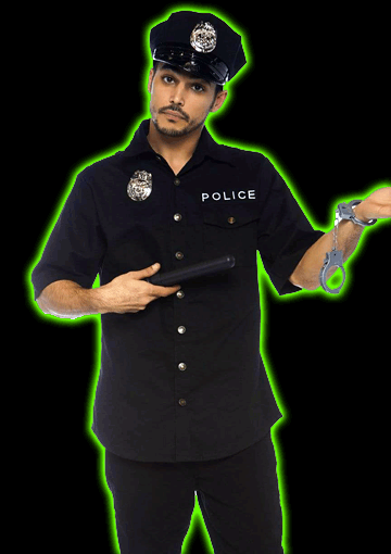 Mens Cuff Em Up Cop Costume