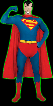 Adult 2nd Skin Superman Body Suit
