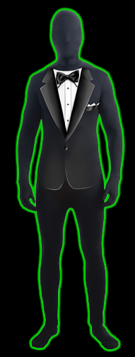 Disappearing Man Formal<br>Suit Adult Costume